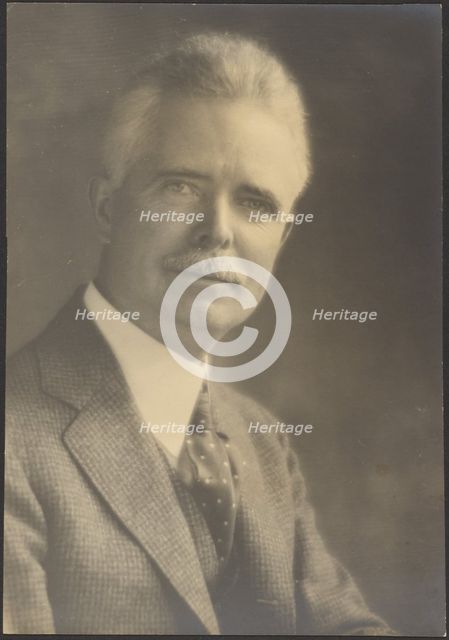 Portrait of a Man with Spotted Tie, 1907-1943. Creator: Louis Fleckenstein.