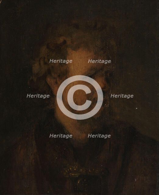 Portrait of a man / Tronie, c1645. Creator: School of Rembrandt van Rijn.