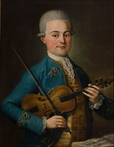 Portrait of a Man-Violinist, 1670s. Creator: Unknown