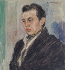 Portrait of a Man (Yrjö Ramstedt), 1913. Creator: Jalmari Ruokokoski