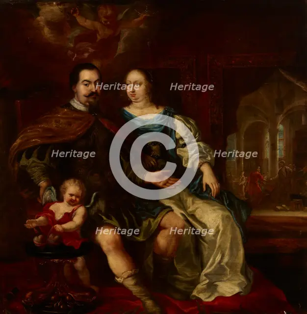 Portrait of a Married Couple, 2nd half of 17th century. Creator: Jurgen Ovens.