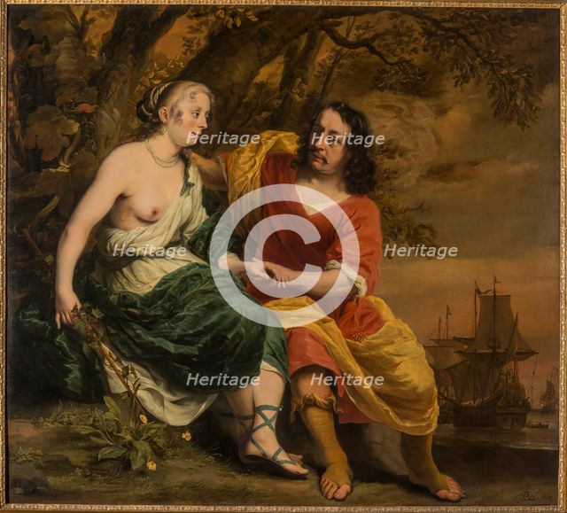 Portrait of a Married Couple as Medea and Jason (Leonhard Winnincx and Helena van Heuvel?), 1664. Creator: Bol, Ferdinand (1616-1680).