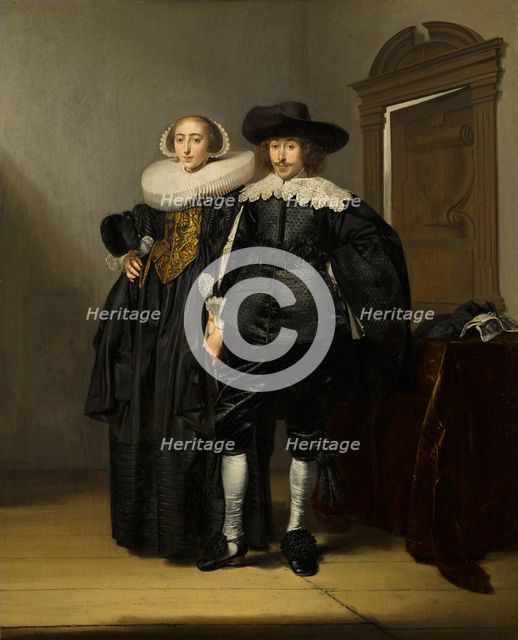 Portrait of a Married Couple, c1620-1670. Creator: Pieter Codde.
