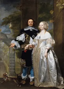 Portrait of a Married Couple in the Park, 1662. Artist: Coques, Gonzales (1614/18-1684)