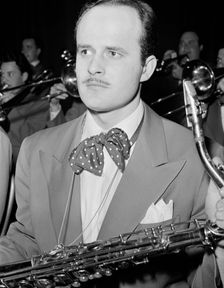 Portrait of a member of the Stan Kenton Orchestra, 1947 or 1948. Creator: William Paul Gottlieb