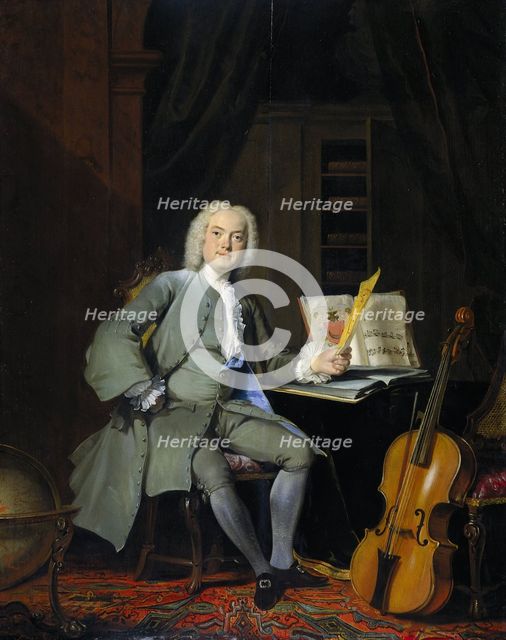 Portrait of a Member of the Van der Mersch Family, 1736. Creator: Cornelis Troost.