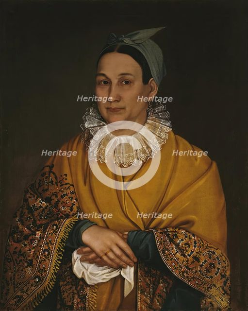 Portrait of a Merchant's Wife, 1836. Creator: Ivan Tarkhanov.
