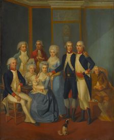 Portrait of a Military Family, ca. 1789-90. Creator: early 19th century painter