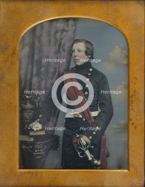 Portrait of a Military Man, 1852-1855. Creator: William Edward Kilburn.