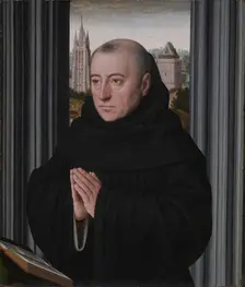 Portrait of a Monk, early 1500s. Creator: Gerard David (Netherlandish, 1450/60-1523), circle of