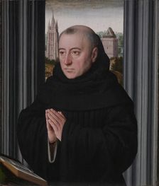 Portrait of a Monk, early 1500s. Creator: Gerard David (Netherlandish, 1450/60-1523), circle of