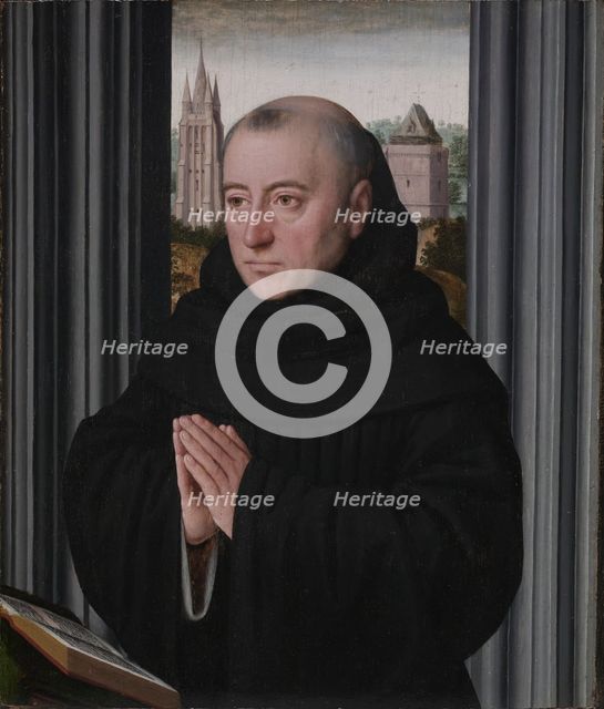Portrait of a Monk, early 1500s. Creator: Gerard David (Netherlandish, 1450/60-1523), circle of.