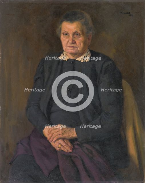 Portrait of a mother, 1949. Creator: Andrej Kovacik.