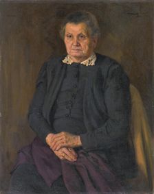 Portrait of a mother, 1949. Creator: Andrej Kovacik