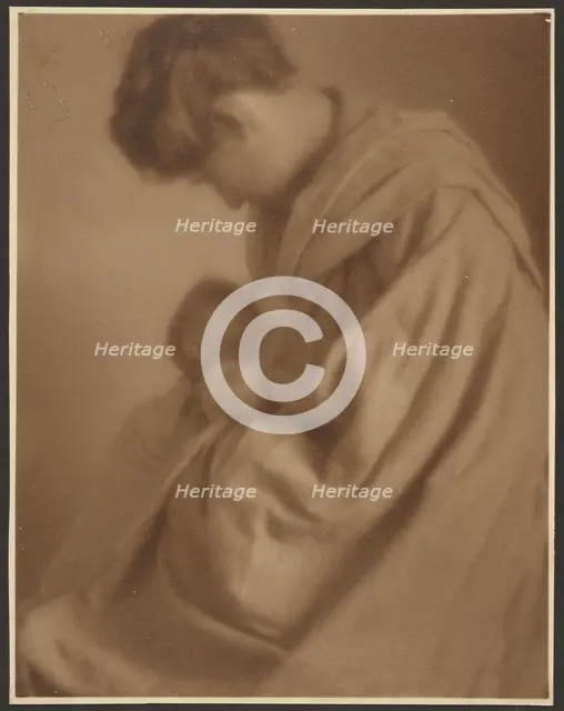 Portrait of a Mother and Baby, 1907-1943. Creator: Louis Fleckenstein.