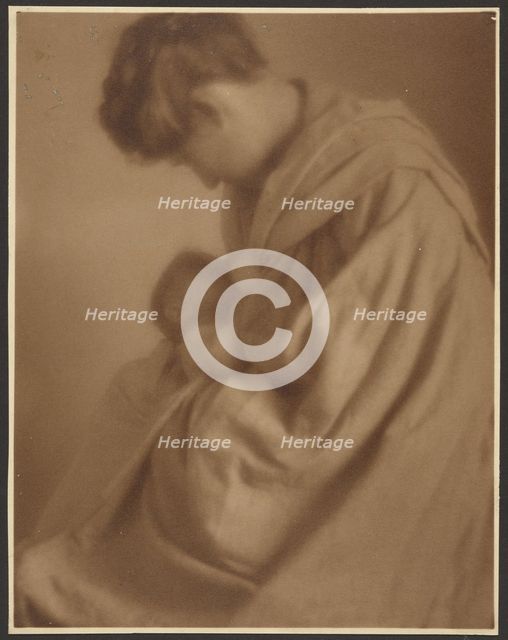 Portrait of a Mother and Baby, 1907-1943. Creator: Louis Fleckenstein.