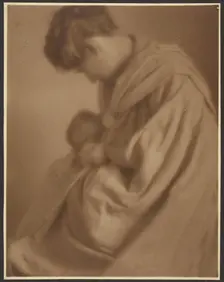 Portrait of a Mother and Baby, 1907-1943. Creator: Louis Fleckenstein