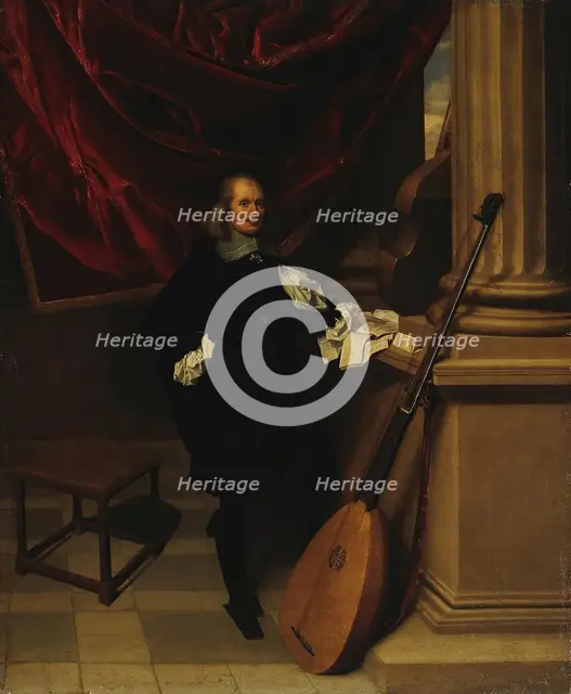 Portrait of a Musician, 1650. Creator: Charles Emanuel Biset.