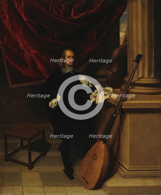 Portrait of a Musician, 1650. Creator: Charles Emanuel Biset.