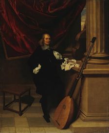 Portrait of a Musician, 1650. Creator: Charles Emanuel Biset