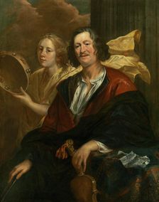 Portrait of a musician with his muse (Self-Portrait?). Creator: Jordaens, Jacob (1593-1678)
