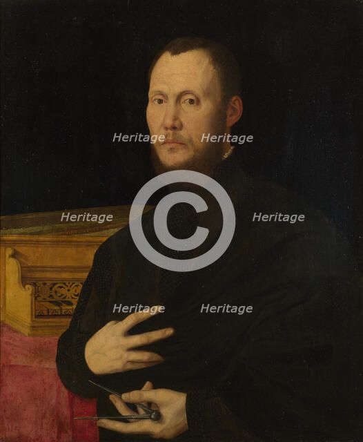 Portrait of a Musician, c. 1565. Artist: Campi, Bernardino (1522-1591)