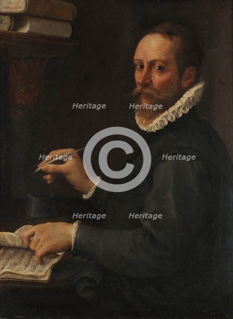 Portrait of a Musician, c1587. Creator: Carracci, Annibale (1560-1609).