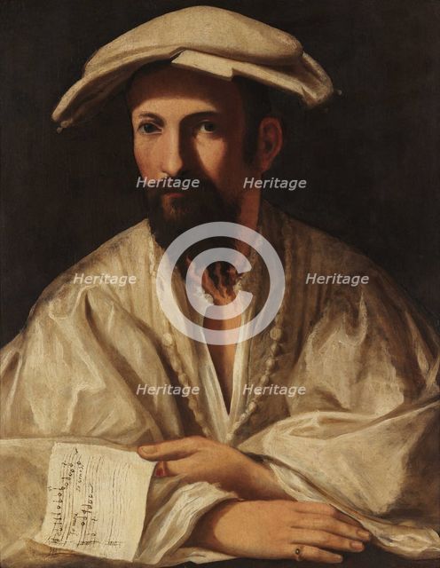 Portrait of a Musician, c1518-1520. Creator: Rondani, Giovanni Maria Francesco (1490-1550).