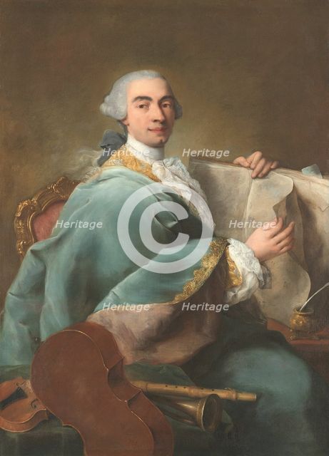 Portrait of a Musician, ca. 1770. Creator: Alessandro Longhi.