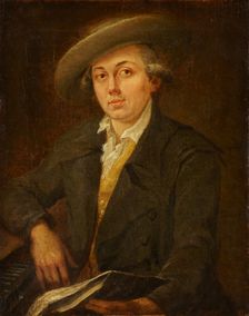 Portrait of a Musician (Portrait of the Composer Joseph Martin Kraus?), 1782. Creator: Johann Georg Schütz