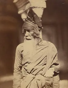 Portrait of a Native Servant, 1858-1859. Creator: Felice Beato