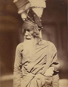 Portrait of a Native Servant, 1858-1859. Creator: Felice Beato