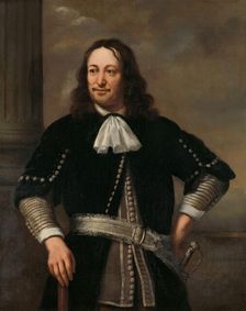 Portrait of a Naval Officer, probably Vice-Admiral Aert van Nes (1626-1693), 1667. Creator: Ferdinand Bol