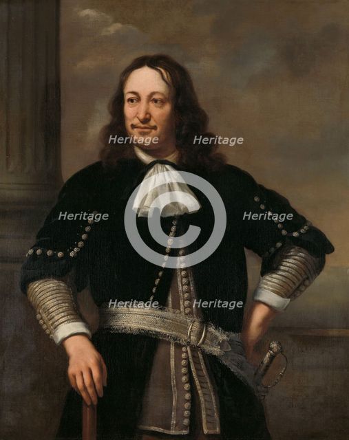 Portrait of a Naval Officer, probably Vice-Admiral Aert van Nes (1626-1693), 1667. Creator: Ferdinand Bol.
