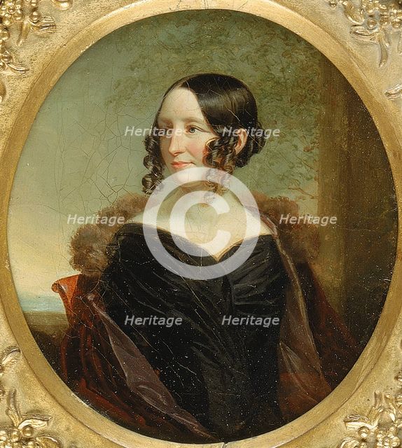 Portrait of a New York Lady, ca. 1840. Creator: George Linen.