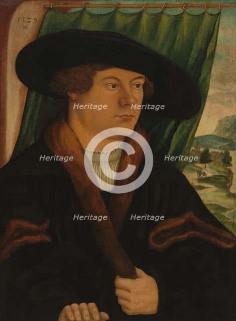 Portrait of a Nobleman, 1529. Creator: Nicolaus Kremer.