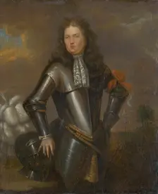 Portrait of a nobleman in a suit of armour, after 1750. Creator: Johann Lucas Kracker
