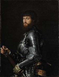 Portrait of a Nobleman in Armor, 1540-1560. Creator: Anon