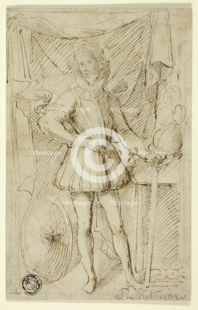 Portrait of a Nobleman in Armor, n.d. Creator: Pieter Soutman.