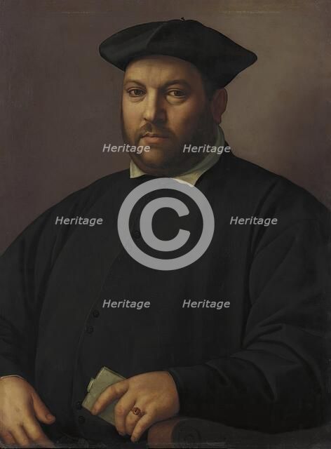 Portrait of a Nobleman of the Capponi Family, 1555. Creator: Ridolfo Ghirlandaio.