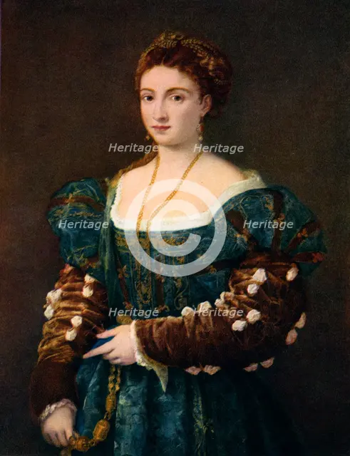 Portrait of a Noblewoman, or La Bella', c1536, (1937). Artist: Titian