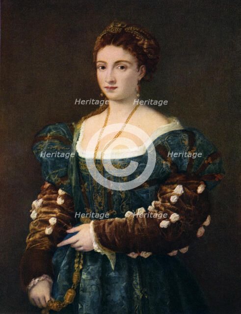 Portrait of a Noblewoman, or La Bella', c1536, (1937). Artist: Titian