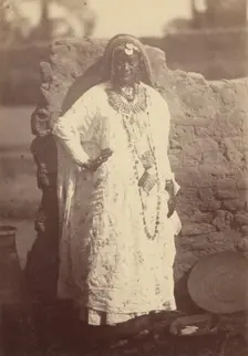 Portrait of a North African Woman, 1865. Creator: Théodule Deveria
