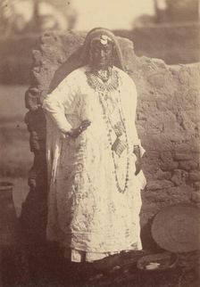 Portrait of a North African Woman, 1865. Creator: Théodule Deveria
