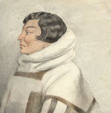 Portrait of a northerner, 2nd half of 19th century. Creator: Mikhail Znamensky
