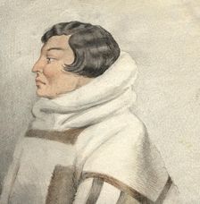 Portrait of a northerner, 2nd half of 19th century. Creator: Mikhail Znamensky