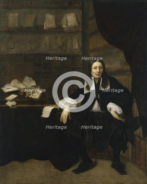 Portrait of a Notary, 1670. Creator: Michiel van Musscher.