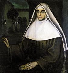 Portrait of a nun oil Painting by Julio Romero de Torres