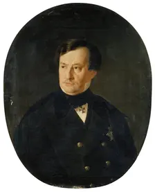Portrait of A.P. Briullov, 1863. Creator: Leonid Vorotilkin