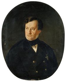 Portrait of A.P. Briullov, 1863. Creator: Leonid Vorotilkin